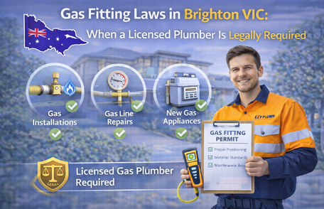 Gas Fitting Laws Brighton VIC: Licensed Plumber Legally Required